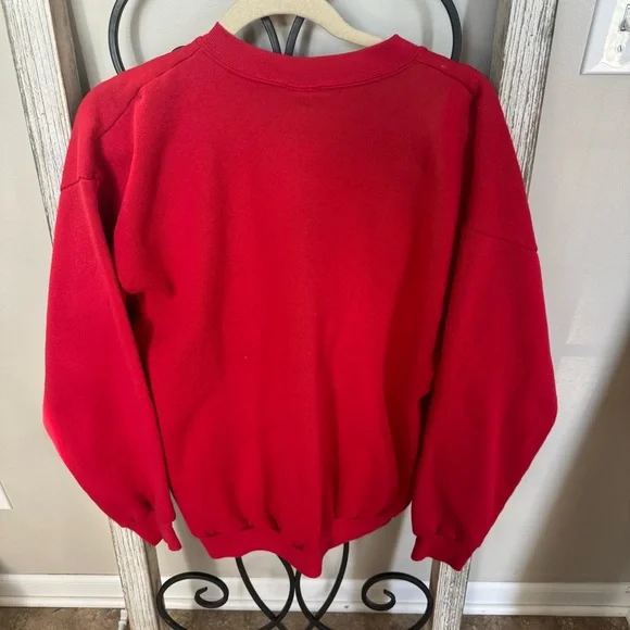 Disney Mickey Unlimited Jerry Leigh Sweatshirt XL Red Vintage 90s Tultex - Picture 3 of 10